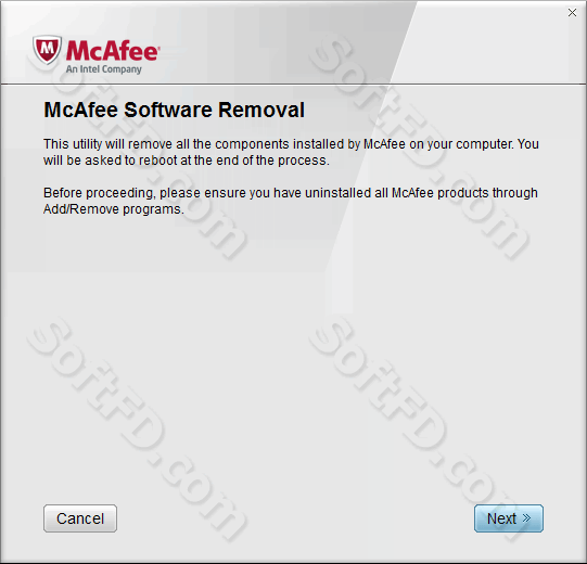 mcafee removal tool windows 7